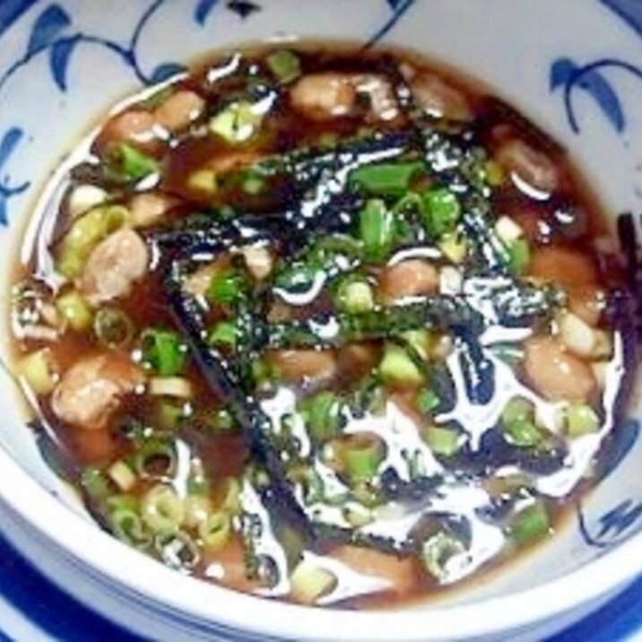 ひやむぎやそうめんに 納豆つゆ レシピ 作り方 By Rika Shou 楽天レシピ
